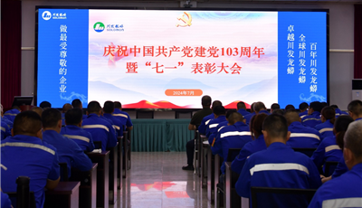 大地公司举行庆祝中国共产党建党103周年暨“七一”表彰大会
