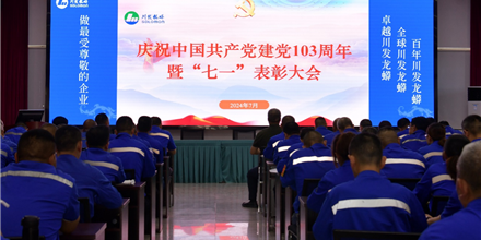 大地公司举行庆祝中国共产党建党103周年暨“七一”表彰大会